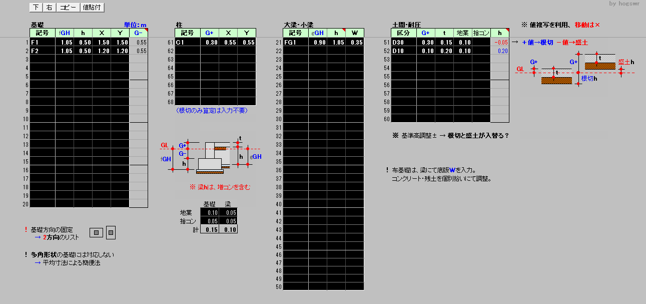 基礎工事拾い